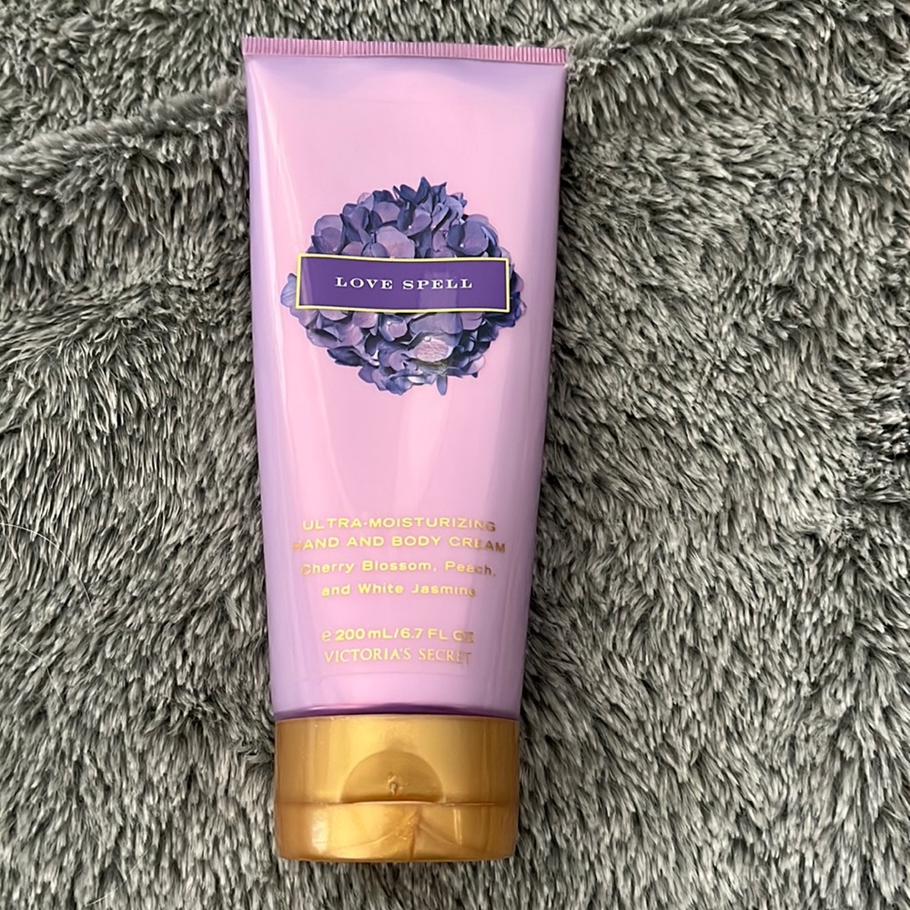 Brand new love spell ultra moisturizing hand and body cream from Victoria secret